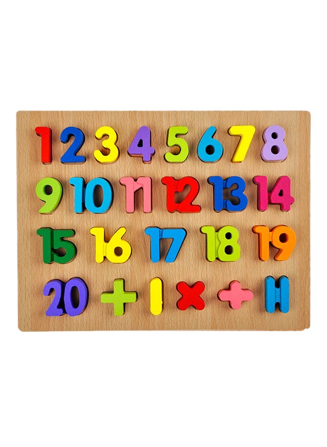 Numeric Numbers Educational Puzzle Board Toy 30 x 22.5cm